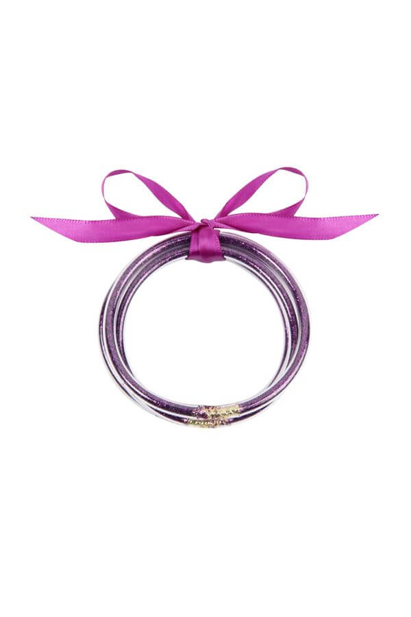 Glitter & Glam Jelly Bangles (Set of 5)