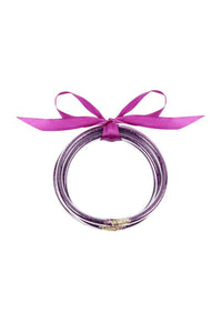 Glitter & Glam Jelly Bangles (Set of 5)
