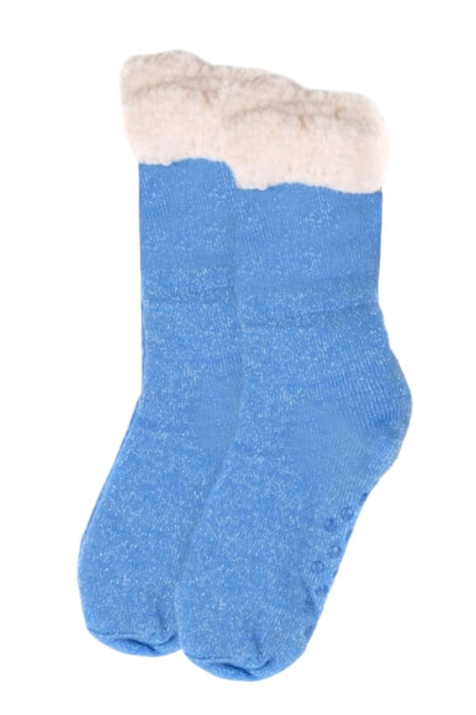 Sparkly Toes Sherpa Socks