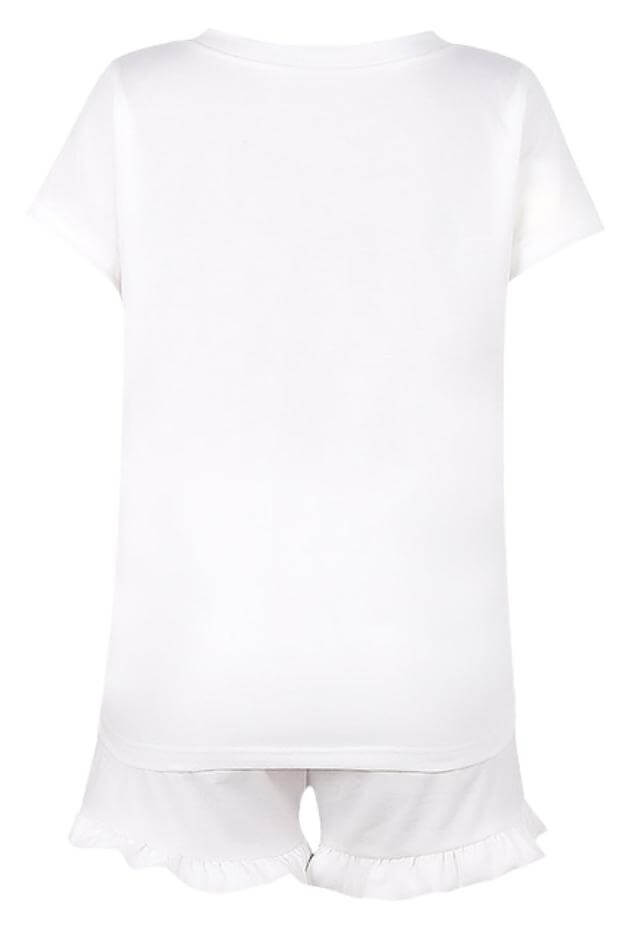 Short Sleeve Ruffled Sleepwear