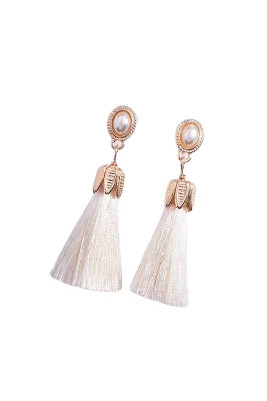 black tassel earrings- pink tassel earrings- tassel drop earrings- white tassel earrings- red tassel earrings- green tassel earrings