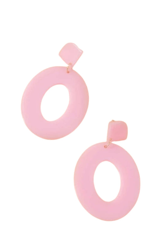 gorgeous pink teardrop earrings