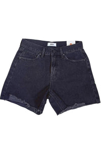 JBD by Just Black Denim Hi-Rise Frayed Shorts