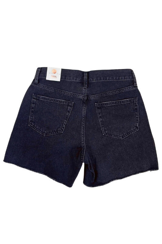 JBD by Just Black Denim Hi-Rise Frayed Shorts