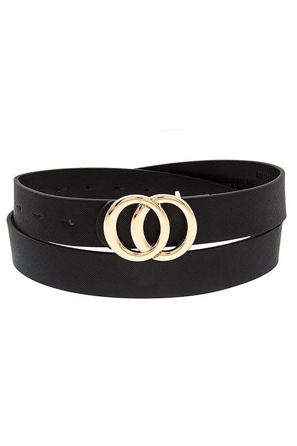 belt, mainly because of its fabulous double-circle buckle. It's perfect for dressing up or down. With a durable cowhide leather feel soft yet durable. red belt-yellow belt-coral belt women's belts