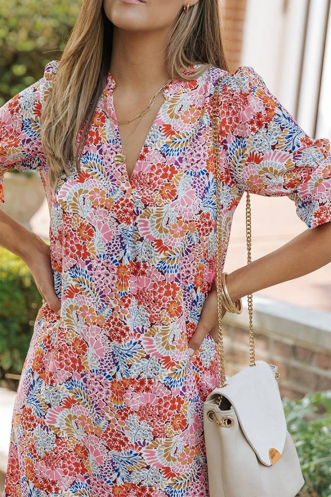 Graceful style- Ruffled sleeves- Modern boho- Day to night dress- Bright dress- Tailored dress- Dress texture- Spring/summer collection- Fashionable attire- Casual chic- Bold colors- Comfortable summer wear- Simple elegance- Soft fabric- Beautiful dress design- Effortless elegance- Attractive design- Stunning dress- Durable fabric- Dress versatility