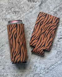 GEAUX Get Em Tiger Slim Can Koozie Jolie Vaughan | Online Clothing Boutique near Baton Rouge, LA