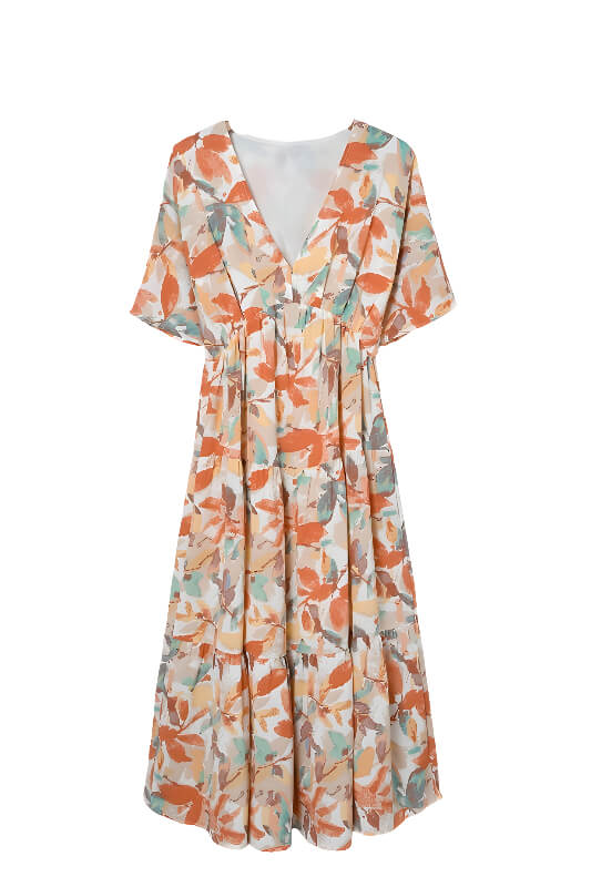 Watercolor Print Relaxed Short Sleeve Dress – Jolie Vaughan Boutique