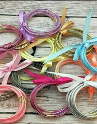 Glitter & Glam Jelly Bangles (Set of 5)