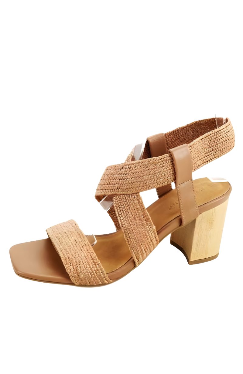 Tan strappy sandals online low heel