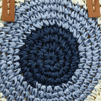 Evil Eye Straw Tote Bag