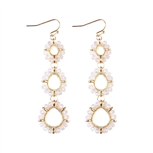Teardrop Dangle Earrings Jolie Vaughan Mature Women's Clothing Online Boutique