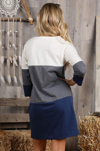 French Terry Tunic Dress with Pockets freeshipping - Mature Women's Clothing Online | Jolie Vaughan Boutique