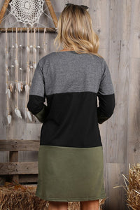 French Terry Tunic Dress with Pockets freeshipping - Mature Women's Clothing Online | Jolie Vaughan Boutique