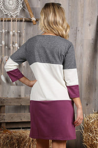French Terry Tunic Dress with Pockets freeshipping - Mature Women's Clothing Online | Jolie Vaughan Boutique