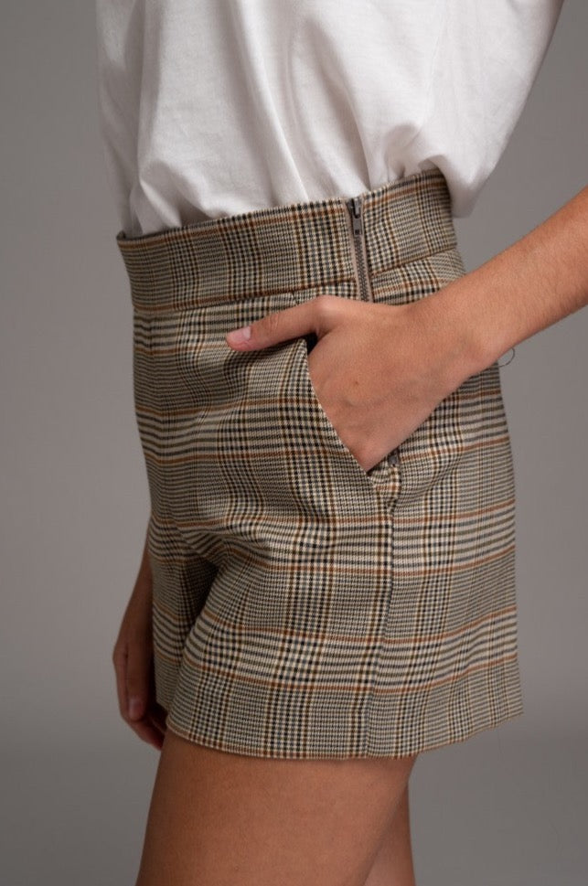 Plaid Windowpane Dress Shorts freeshipping - Mature Women's Clothing Online | Jolie Vaughan Boutique