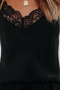 Satin Pajama Tank & Shorts Set - Jolie Vaughan | Online Clothing Store in Baton Rouge, LA womens satin sleep sets, Women's satin sleepwear set, womens satin pajama set, women's satin pajama sets short sleeve, women s satin pajama sets on sale Women's satin pajama set shorts, mature women clothing, loungewear, satin, black satin, pink satin, boutique