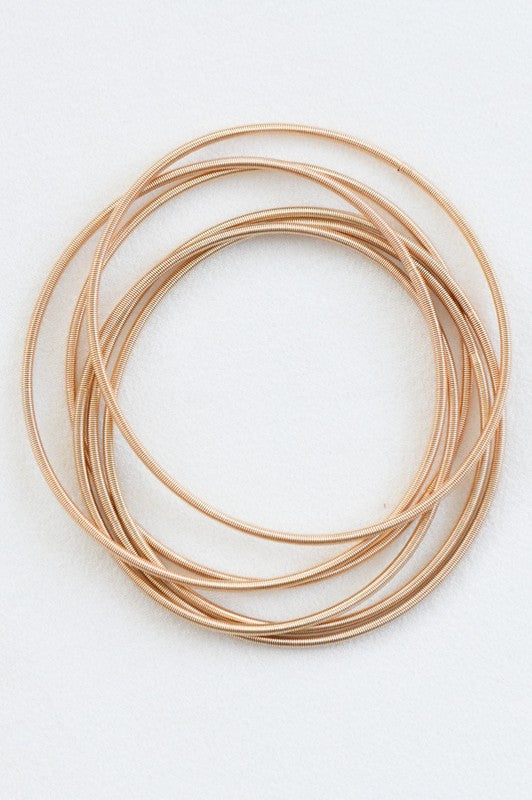Guitar String Bracelet Set of 6 - Jolie Vaughan | Online Clothing Store in Baton Rouge, LA