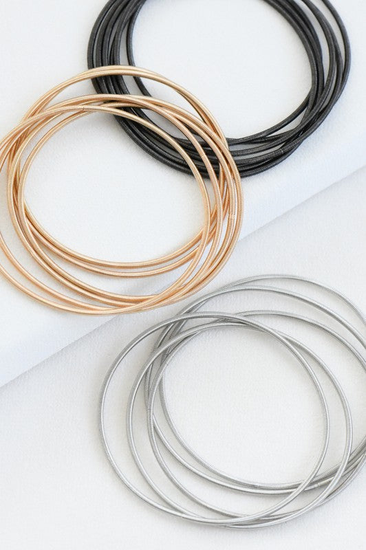 Guitar String Bracelet Set of 6 - Jolie Vaughan | Online Clothing Store in Baton Rouge, LA