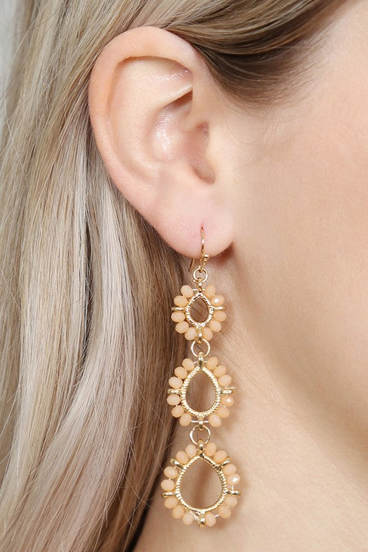 Teardrop Dangle Earrings Jolie Vaughan Mature Women's Clothing Online Boutique