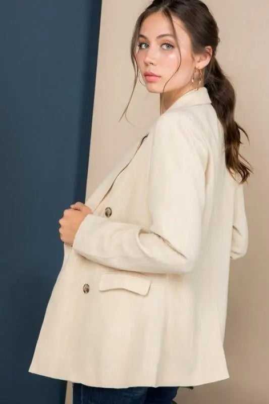 Aliyah Double Breasted Blazer Jacket Jolie Vaughan | Online Clothing Boutique near Baton Rouge, LA