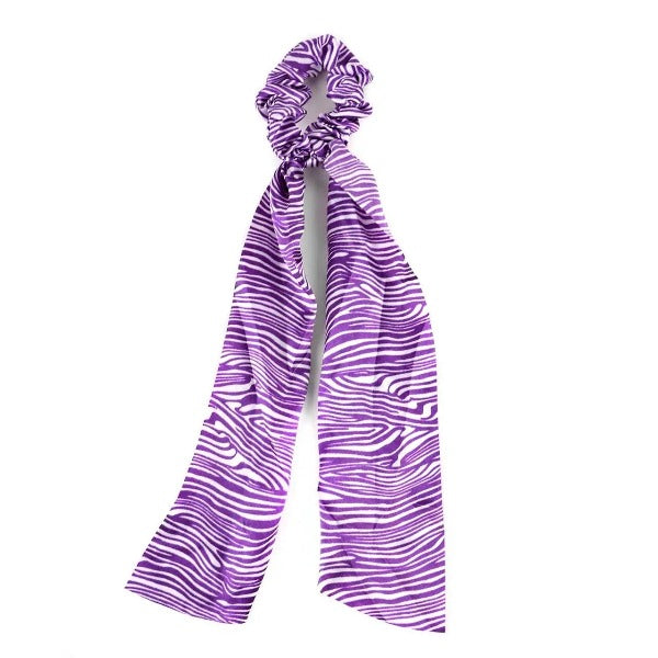 Animal Print Scrunchie Ribbon Hair Tie Jolie Vaughan | Online Clothing Boutique near Baton Rouge, LA