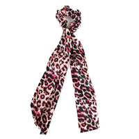 Animal Print Scrunchie Ribbon Hair Tie Jolie Vaughan | Online Clothing Boutique near Baton Rouge, LA