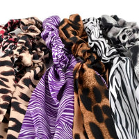 Animal Print Scrunchie Ribbon Hair Tie Jolie Vaughan | Online Clothing Boutique near Baton Rouge, LA