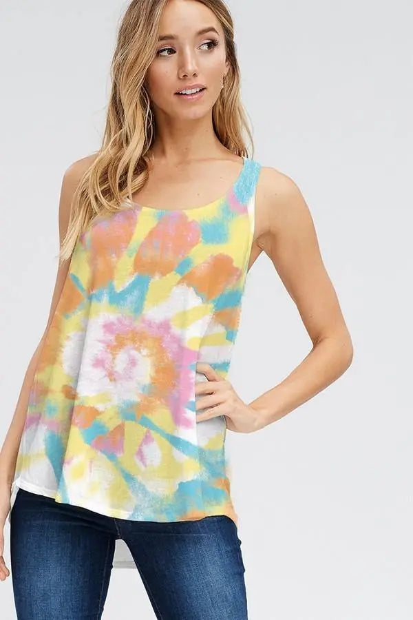 Blow your Mind Tie-Dye Tank by Phil Love Jolie Vaughan | Online Clothing Boutique near Baton Rouge, LA