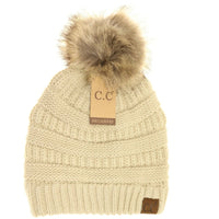 CC Beanie Fur Pom-Pom Beanie Jolie Vaughan | Online Clothing Boutique near Baton Rouge, LA