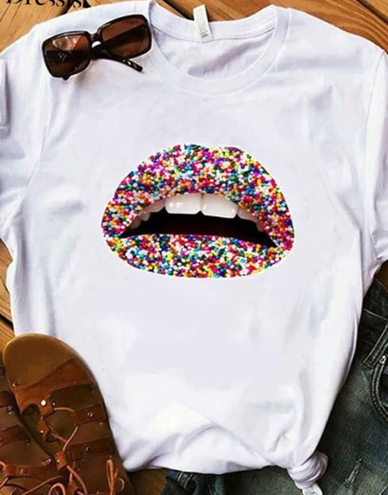 Sweet Candy Kisses Tee – Jolie Vaughan Mature Women's Online Clothing  Boutique