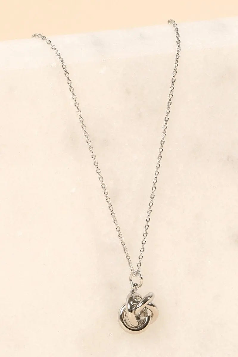 Celtic Knot Pendant Short Necklace Jolie Vaughan | Online Clothing Boutique near Baton Rouge, LA