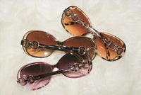 Glamorous Round Chain-Link Sunglasses Jolie Vaughan | Online Clothing Boutique near Baton Rouge, LA