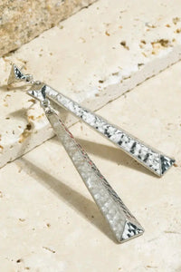 Hammered Drop Earrings Jolie Vaughan | Online Clothing Boutique near Baton Rouge, LA