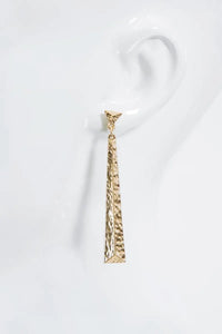 Hammered Drop Earrings Jolie Vaughan | Online Clothing Boutique near Baton Rouge, LA