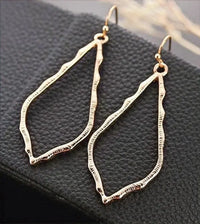Hollow Waterdrop Dangle Earrings Jolie Vaughan | Online Clothing Boutique near Baton Rouge, LA, kendra scott, fashion designer, designer jewelry, fashion designer jewelry, 14k gold, gold, drop earrings, earrings, moroccan, silhouette, architecture, classic, alexandra, marrakech, marrakech collection, summer, summer 2014, summer collection, sophee, gifts for her, gifts for valentines day, valentines day, gifts for girlfriend, galentine gifts, kendra scott
