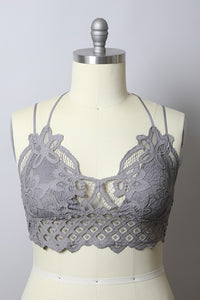 Anemone Isabelle Crocheted Lace Bralette Jolie Vaughan Mature Women's Online Clothing Boutique
