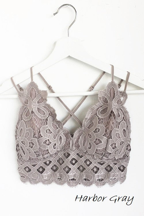 Anemone Isabelle Crocheted Lace Bralette Jolie Vaughan Mature Women's Online Clothing Boutique