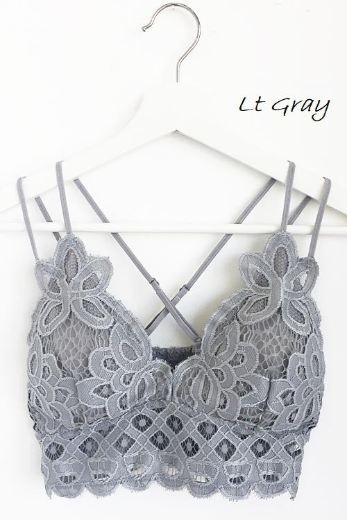 Anemone Isabelle Crocheted Lace Bralette Jolie Vaughan Mature Women's Online Clothing Boutique