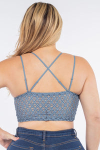 Anemone Isabelle Crocheted Lace Bralette Jolie Vaughan Mature Women's Online Clothing Boutique