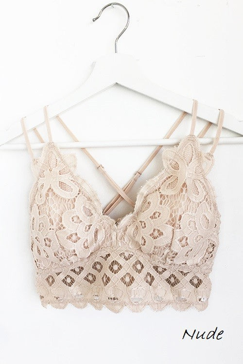 Anemone Isabelle Crocheted Lace Bralette Jolie Vaughan Mature Women's Online Clothing Boutique