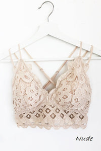 Anemone Isabelle Crocheted Lace Bralette Jolie Vaughan Mature Women's Online Clothing Boutique