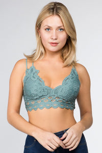Anemone Isabelle Crocheted Lace Bralette Jolie Vaughan Mature Women's Online Clothing Boutique