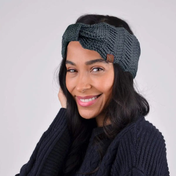 Knotted Bow-Front Chunky Knit Headband Jolie Vaughan | Online Clothing Boutique near Baton Rouge, LA