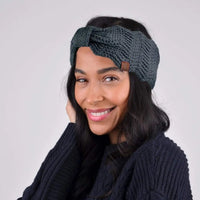 Knotted Bow-Front Chunky Knit Headband Jolie Vaughan | Online Clothing Boutique near Baton Rouge, LA