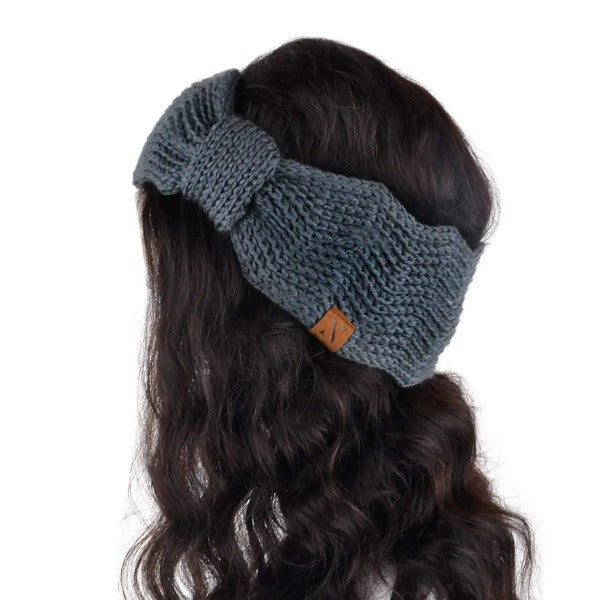 Knotted Bow-Front Chunky Knit Headband Jolie Vaughan | Online Clothing Boutique near Baton Rouge, LA