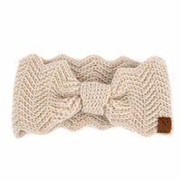 Knotted Bow-Front Chunky Knit Headband Jolie Vaughan | Online Clothing Boutique near Baton Rouge, LA