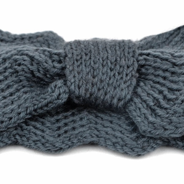 Knotted Bow-Front Chunky Knit Headband Jolie Vaughan | Online Clothing Boutique near Baton Rouge, LA