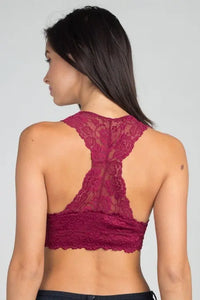 Lace Racerback Bralette Jolie Vaughan | Online Clothing Boutique near Baton Rouge, LA