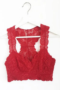 Lace Racerback Bralette Jolie Vaughan | Online Clothing Boutique near Baton Rouge, LA